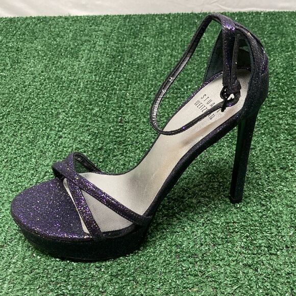 Stuart Weitzman Black and Purple Heels women’s size 6 (OKPM-07-067) - Picture 8 of 13